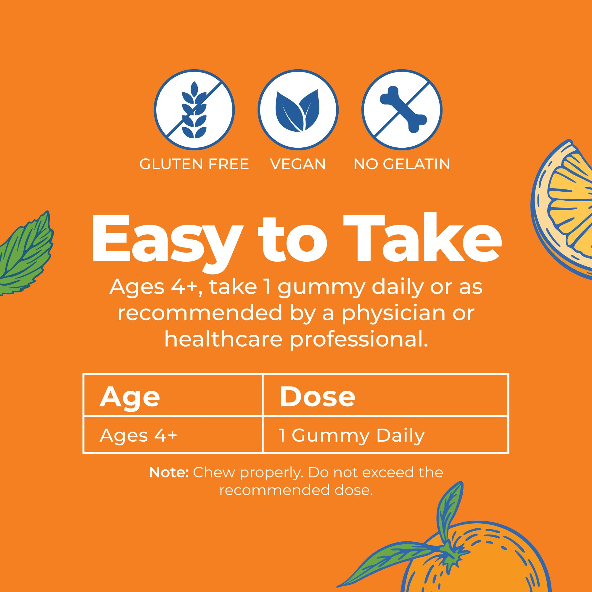 MARYRUTH'S Vitamin C Gummies for Adults&Kids, Orange, 60 ct, 2-Month Supply — Amazon image 8
