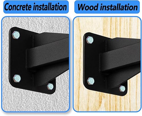 Miniatura 4 de KSWLOR Soporte de pared para saco de boxeo pesado, soporte de bolsa de boxeo resistente, soporte de montaje para saco de boxeo para entrenamiento de