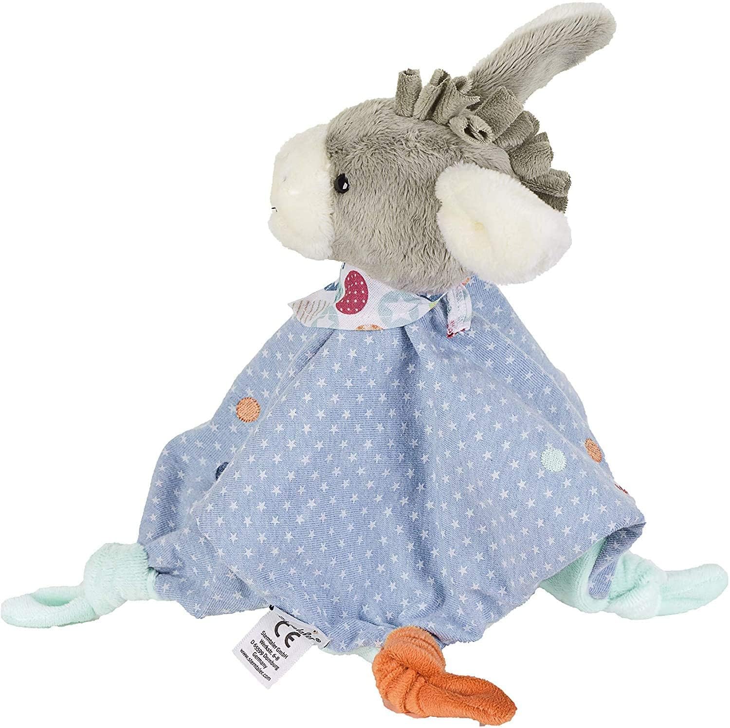 Sterntaler Kuscheltuch/Schmusetuch mit Namen Bestickt, Einschlafhilfe Schnuffeltuch Baby & Kinder personalisiert (Modell 1)