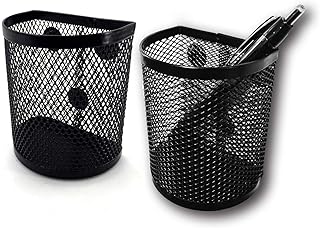 Magnetic Pen Pencil Mesh Metal Basket Holder Container Storage Organizer for Kitchen Refrigerator Fridge Whiteboard Dry Er...