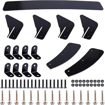 Rear Diffuser Blade Side Spat Splitters Spoilers Set for VW Golf MK7 GTI