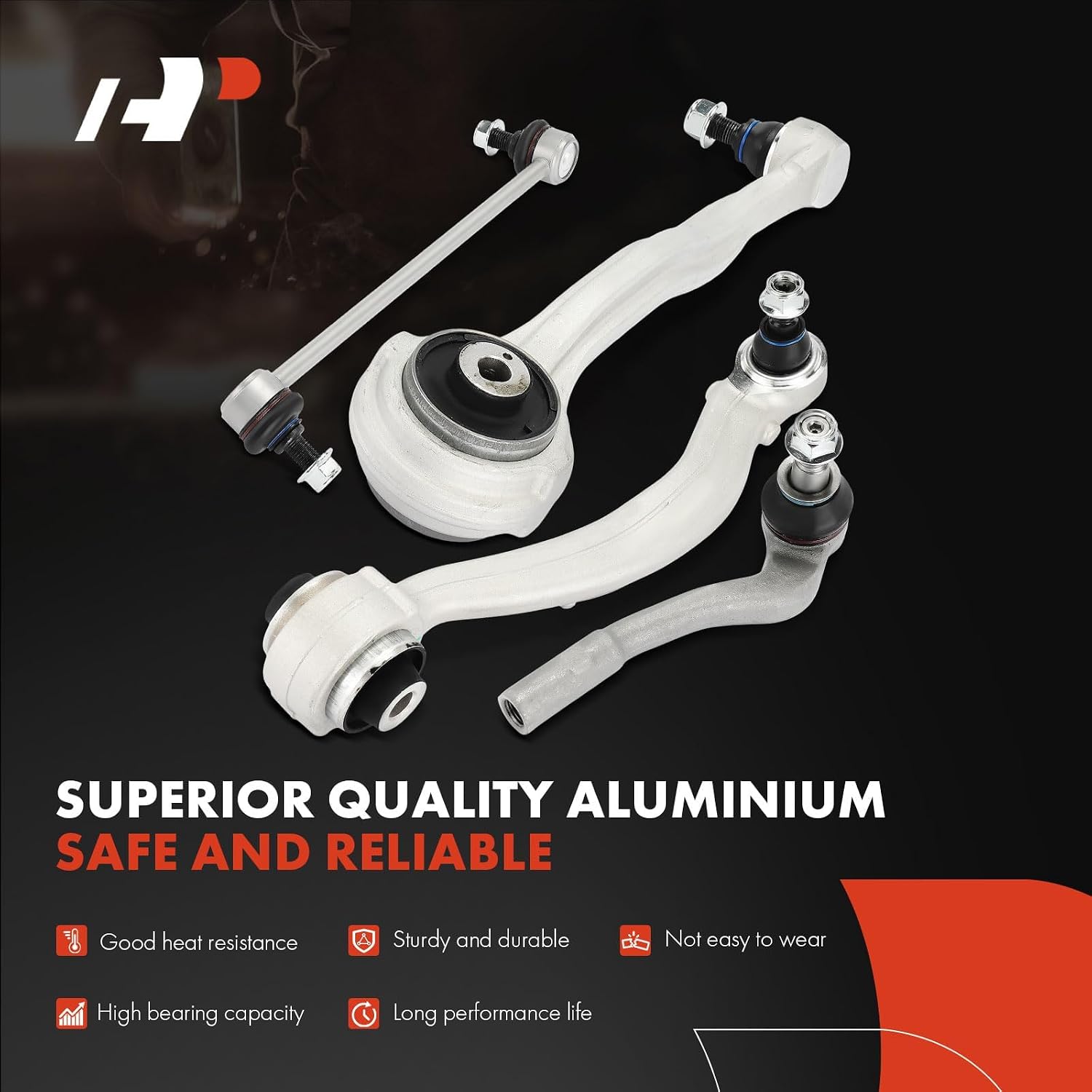 A-Premium 8Pcs Front Suspension Kit, Lower Forward Rearward Control Arm, Sway Bar Link, Outer Tie Rod End, Compatible with Mercedes-Benz E350 10-14, E400 15-17, E550 10-16, C250 10-15, C300, C350