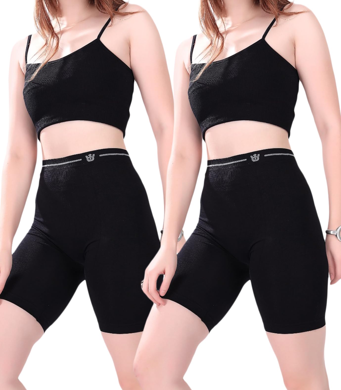 dressably Under Skirt Shorts for Women & Girls Under Dress Shorts High Waist Stretchable Skin Fit Shorties Tights for Women & Girls Cycling Shorts for Women Shorts Biker Bicycle Shorts-picture-40
