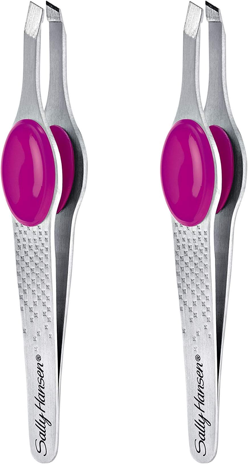 2 Count, Comfort Grip Slant Tip: Sally Hansen Beauty Tools Eazy Tweezy, Comfort Grip Slant Tip With Platform, 2 Count