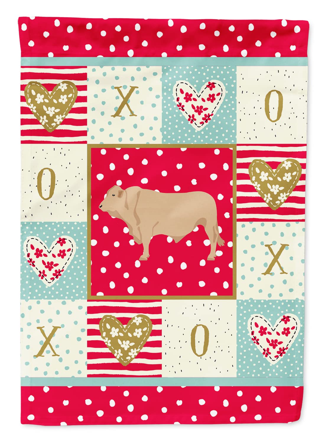 Drapeau Charolais Cow Love Caroline's Treasures grand format multicolore pour maison