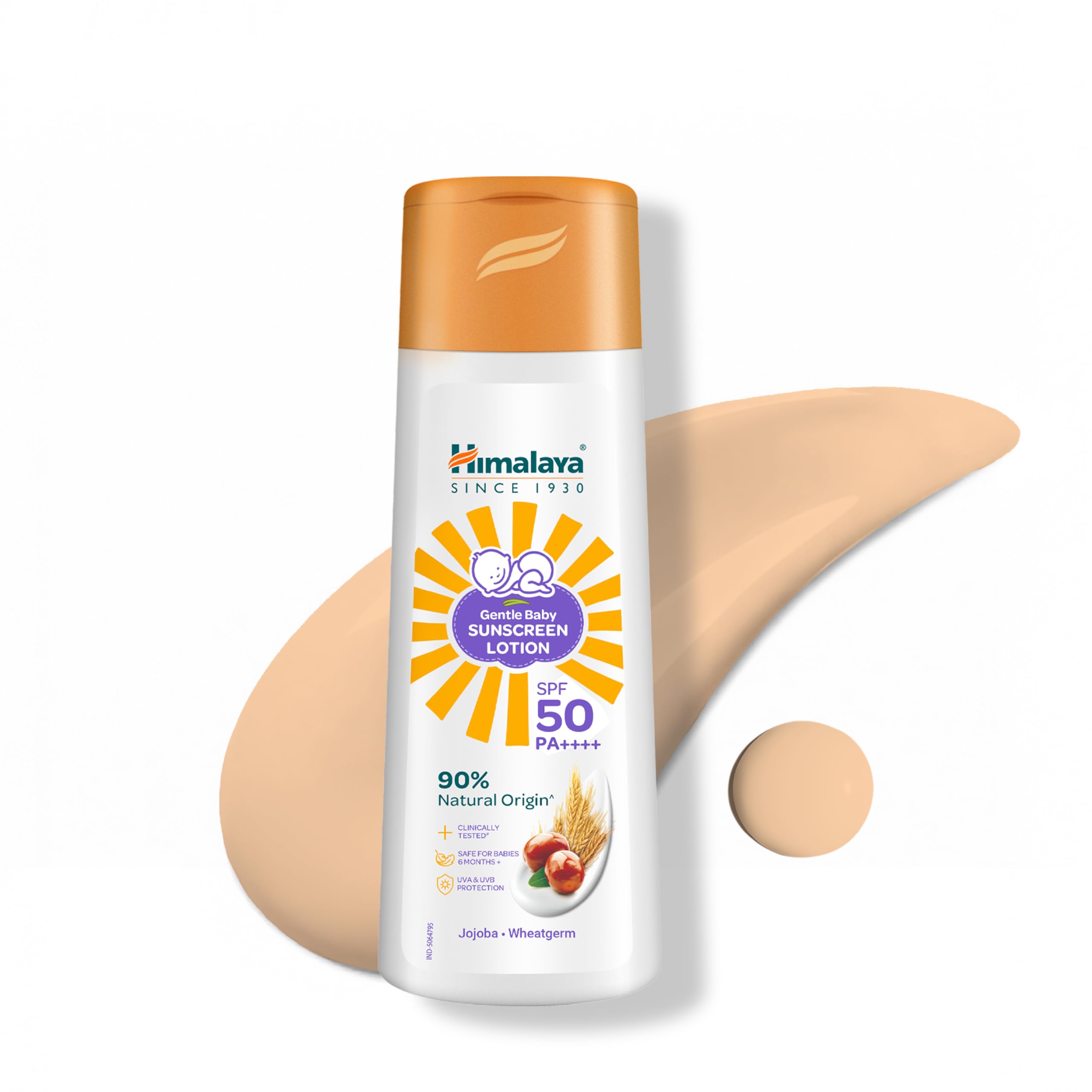 Himalaya Gentle Baby Sunscreen Lotion SPF 50 PA++++ | No White Cast | 100ml