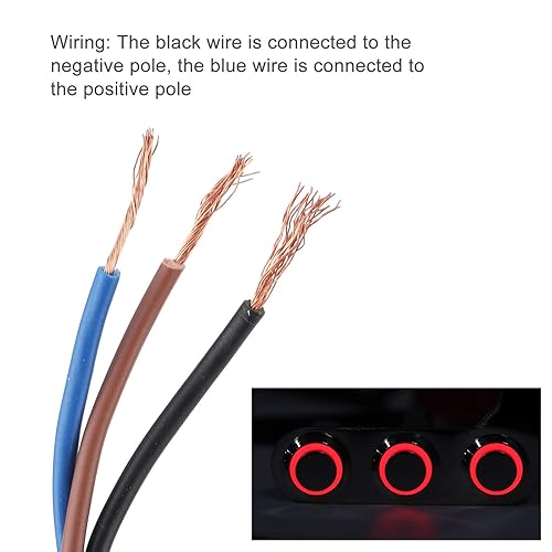 Miniatura 6 de Estink Interruptor de manillar de motocicleta, interruptor de palanca de manillar de motocicleta, montaje ajustable, 3 botones, interruptor de