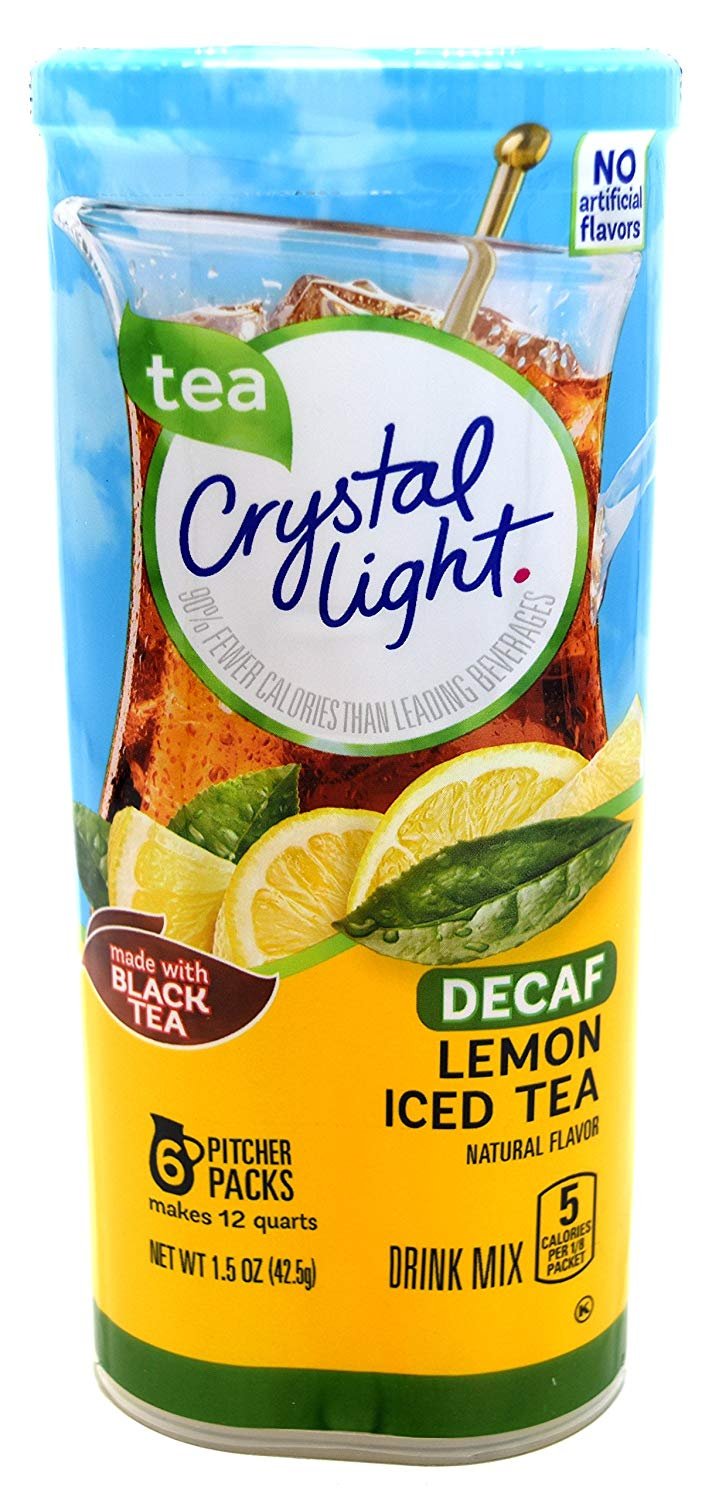 Crystal Light Decaf Iced Tea Drink Mix, Natural Lemon