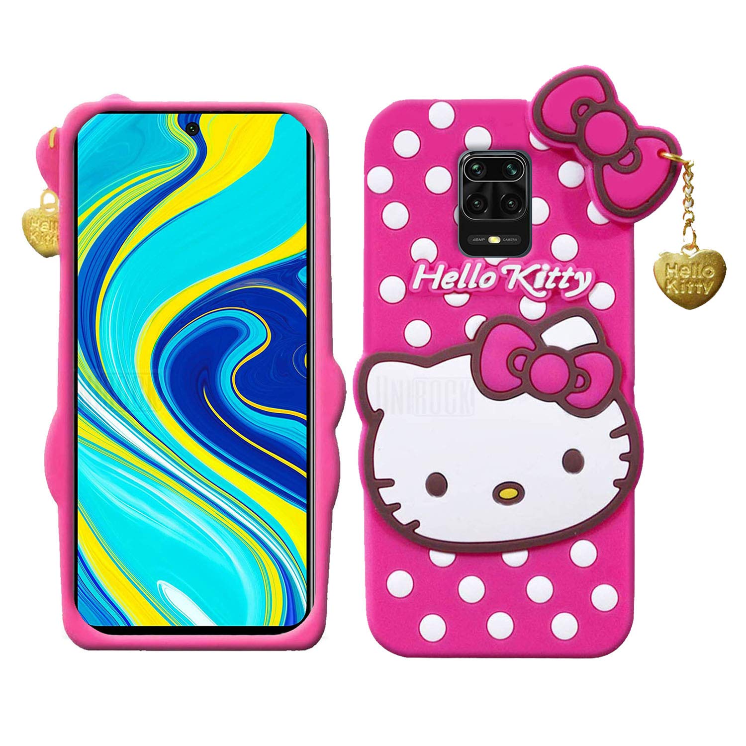 Unirock® Hello Kitty Back Case Cover for Redmi Note 9 Pro| 3D Cute Hello Kitty Case |Soft Silicone Rubber Back Cover with Pendant Kitty Cover for Redmi Note 9 Pro (B08B67BJB3) Amazon Price History, Amazon Price Tracker