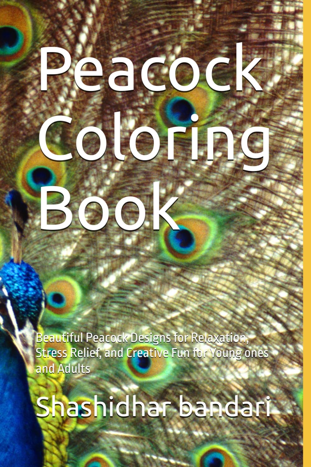 Peacock Coloring Book: Beautiful Peacock Designs for Relaxation, Stress Relief, and Creative Fun for Young ones and Adults