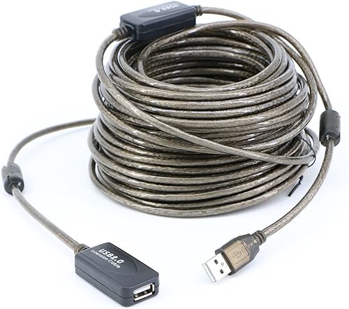 Miniatura 2 de PASOW Cable de extensión USB 2.0 A macho a hembra de alta velocidad 480 Mbps (60 pies)