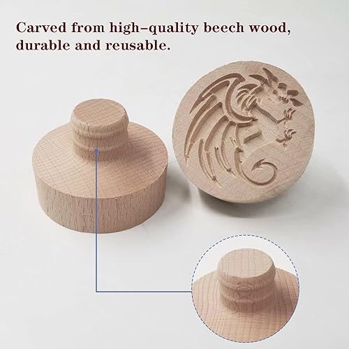 Miniatura 2 de Molde de madera para galletas, sello de galletas de madera, molde de prensa para galletas, molde de galletas 3D, molde de madera para hornear,
