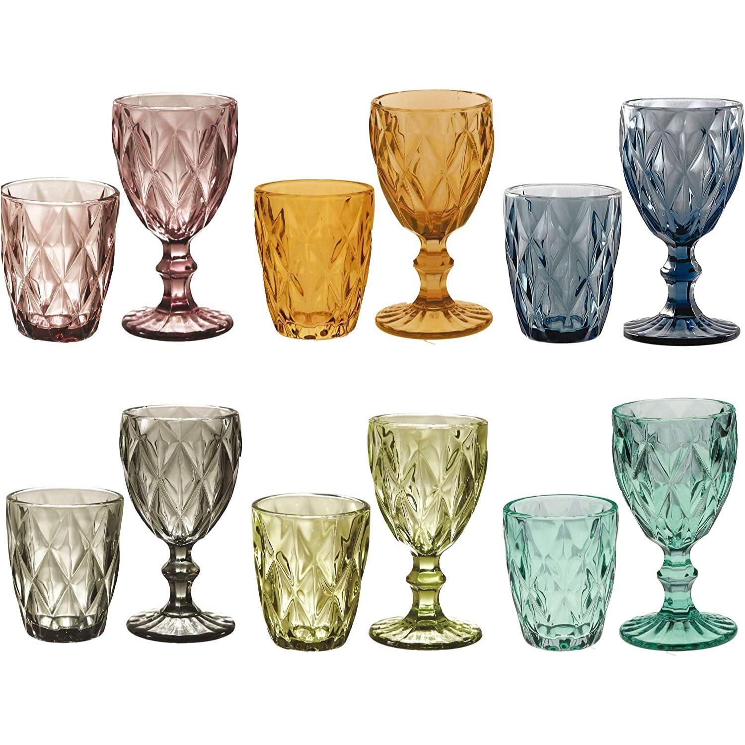 Set 6 Bicchieri In Vetro Per Acqua E Bibite, 390ml, Lavabili In Lavastoviglie Servizio Tavola Trasparente Relaxdays 93541521