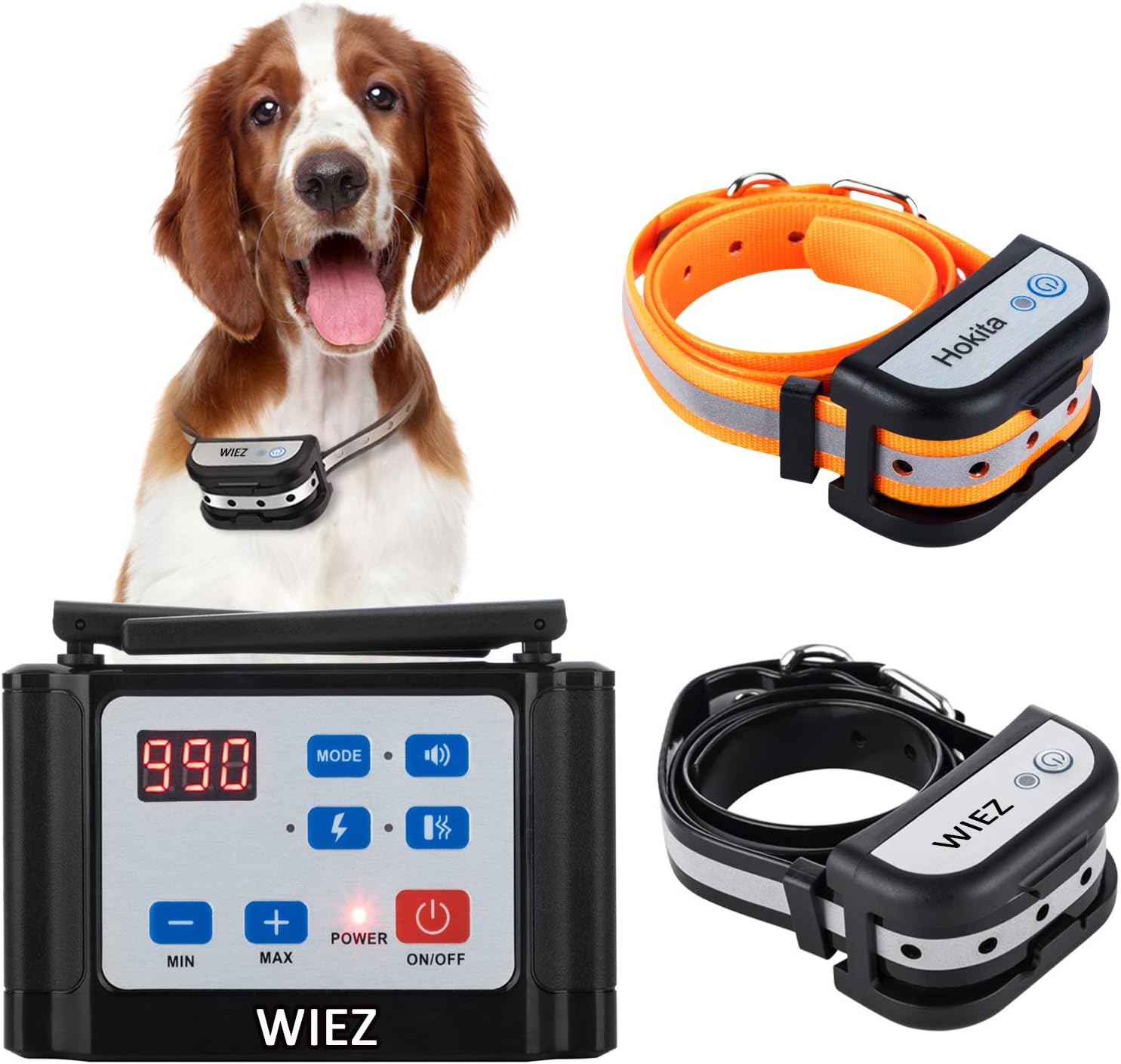Buy WIEZ Wireless Dog Fence Electric & Training Collar 2in1, Dual