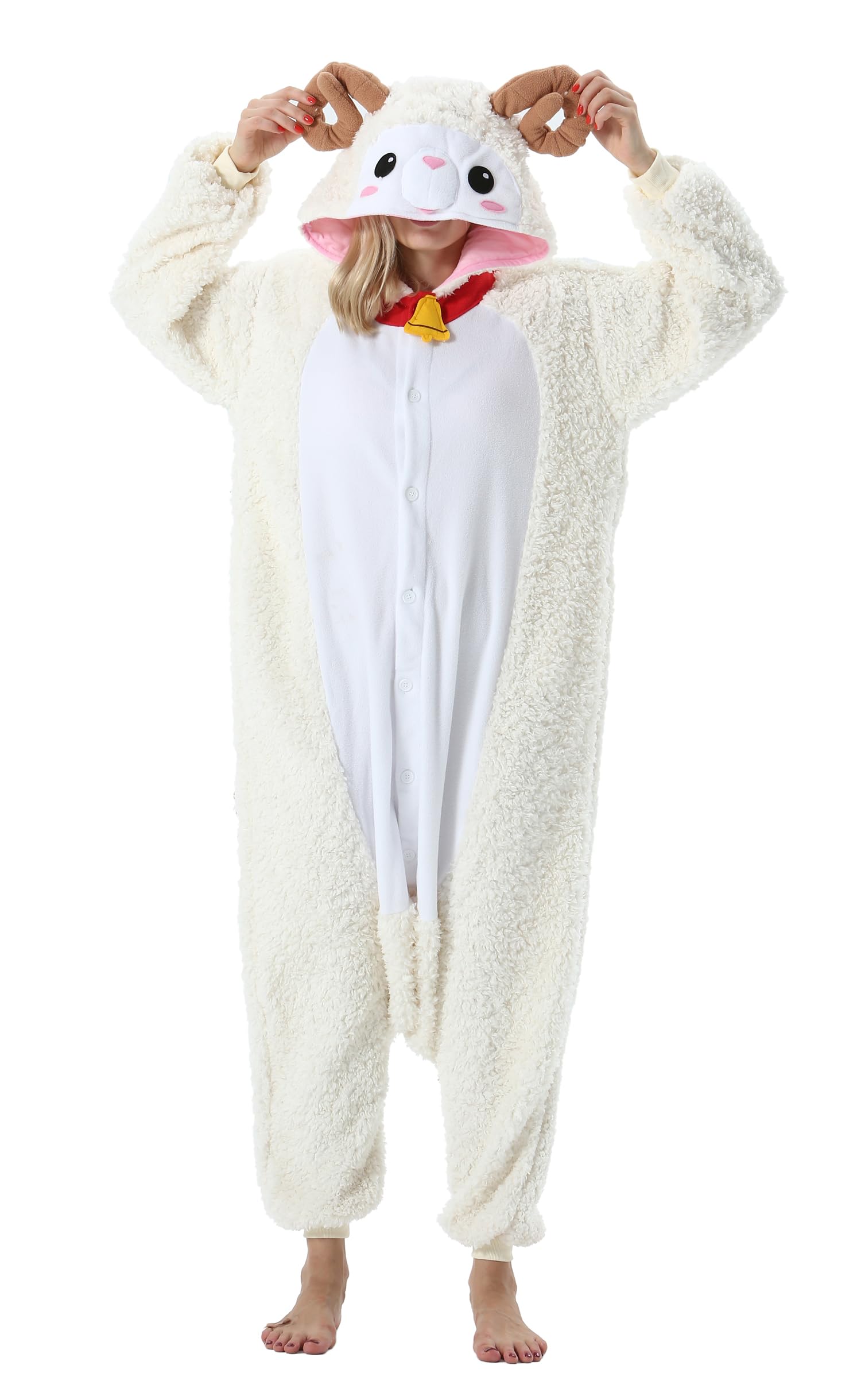 SimZoo Adulto Disfraz Pijama Unisex Pijama Kigurumi Onesie para Carnaval Halloween Cosplay Ropa de Dormir Traje de Disfraz para Navidad Festival Mujer y Hombre — view 14