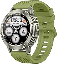 TIMU Men's Smartwatch, 1.45 Inch HD Smartwatch with Call Bluetooth 5.3, 114+ Sport Modes, Sleep/Heart Rate Monitor/Pedometer, IP68 Waterproof Smart Watch for Android iOS, Green