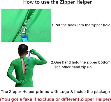 Amazon.co.jp: フルボディースーツにはジッパーヘルパーが含まれます