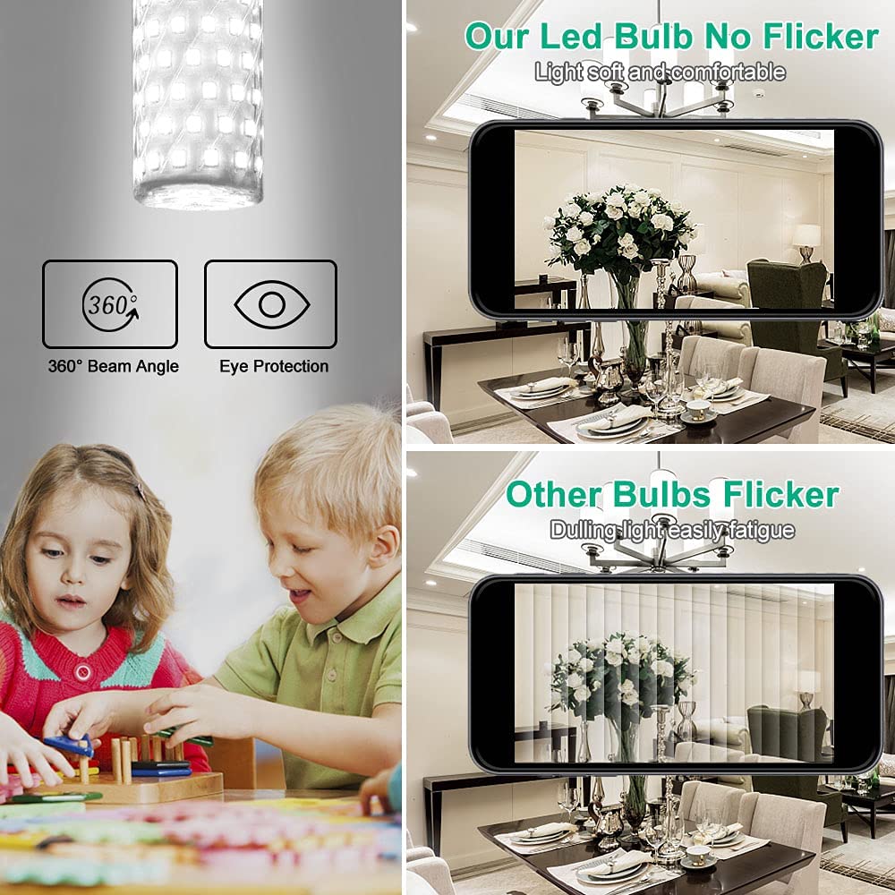 Tailcas Lampadine LED E27 12W 6 pezzi, 1000lm Mais Lampadina E27, Bianco Freddo 6000K, Equivalente 100W Lampada Alogena, Non Dimmerabile Nessun Sfarfallio Risparmio Energetico Lampade(Luce Fredda)