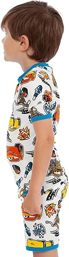 Miniatura 4 de Disney Cars Pijamas Juego de pijamas para niños de Rayo McQueen Pijamas para niños de ajuste ceñido