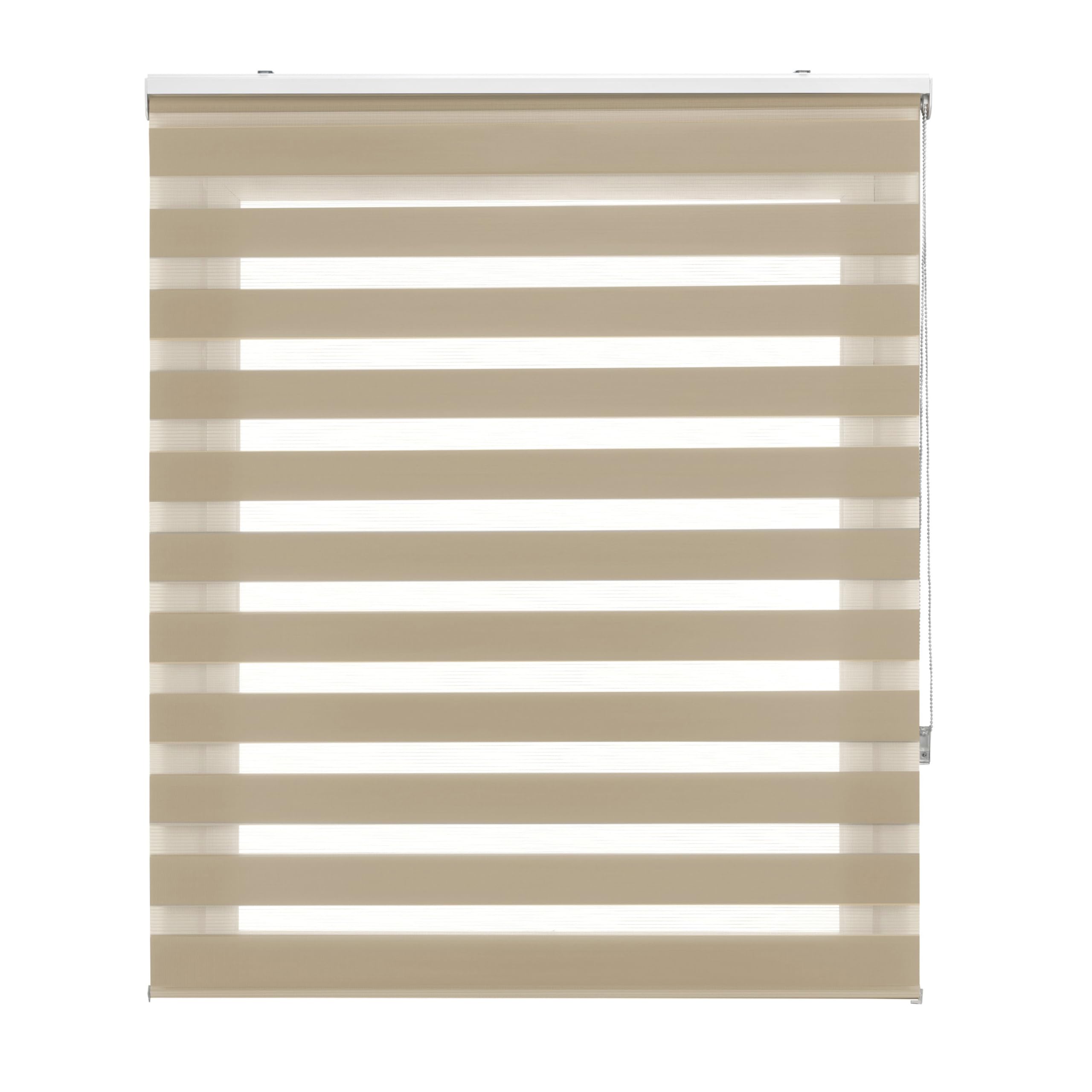 Blindecor Lira doppelrollo - duo rollo tag und nacht Beige - 80 x 180 cm (Breite x Länge) – Bild 2