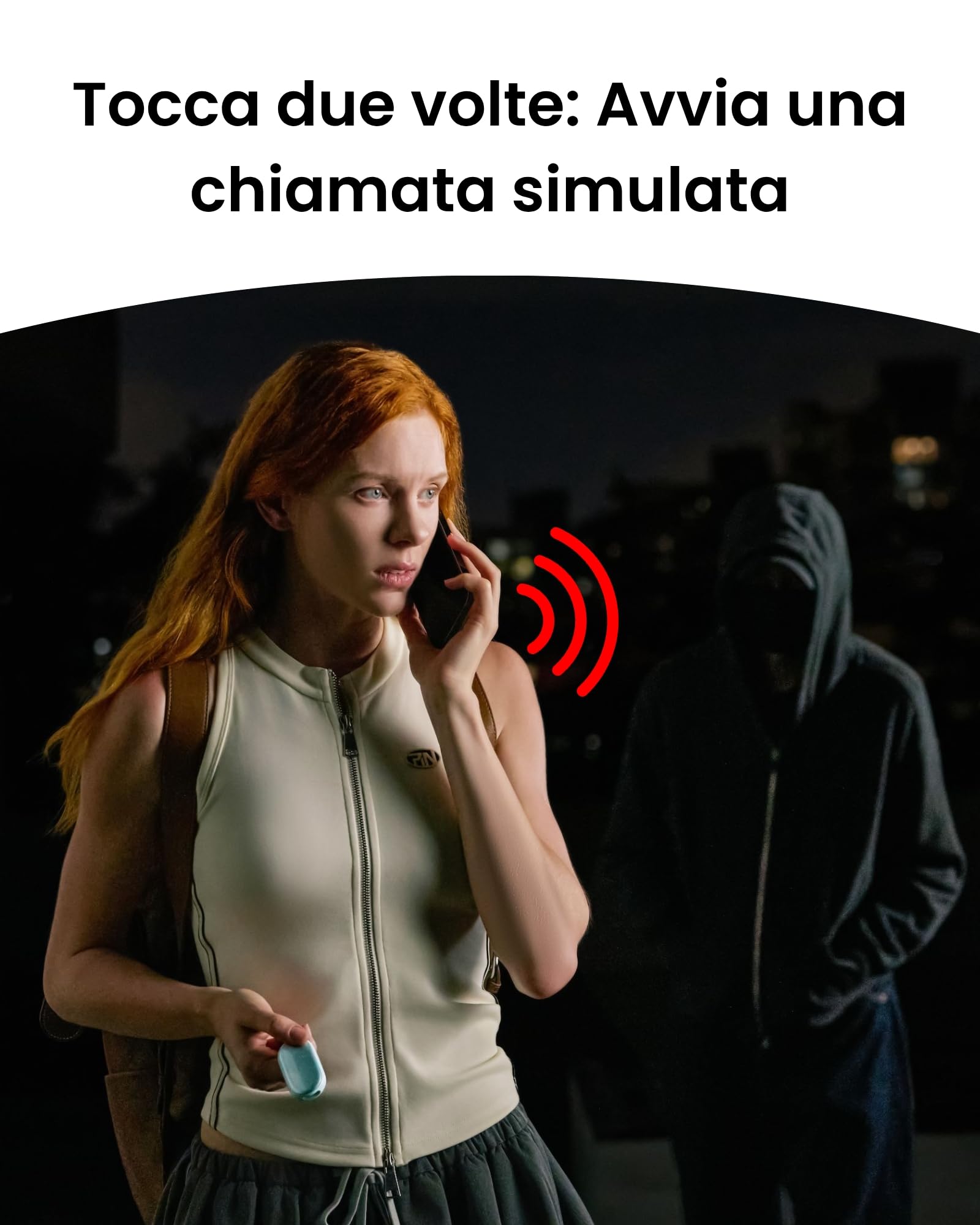 SwitchBot Allarme di Sicurezza Personale, Sirena Potente da 130dB con Luce LED Stroboscopica, Portachiavi di Autodifesa IP65 con Avvisi di Posizione, Perfetto per Donne, Bambini e Anziani, Nero
