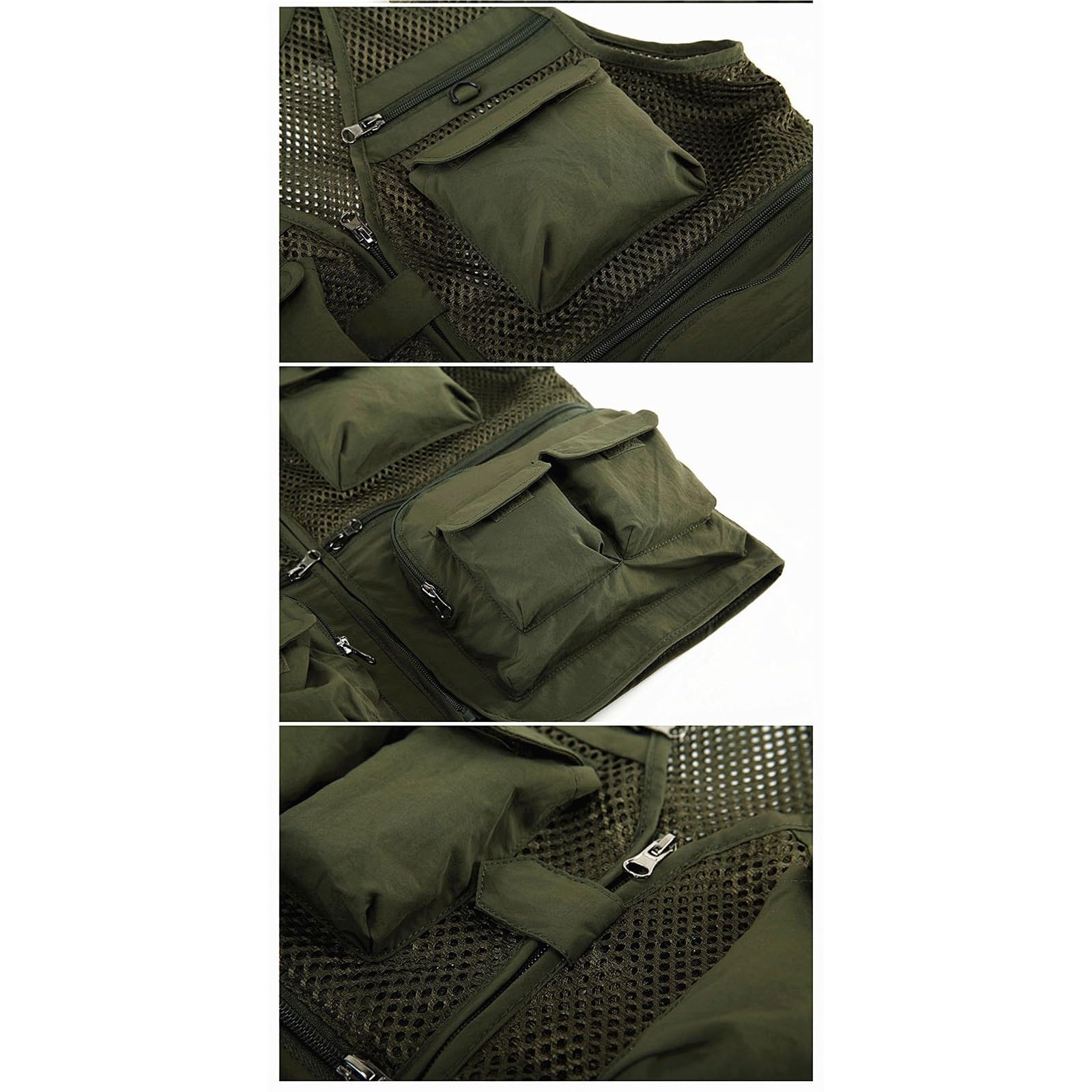 Wygwlg Gilet da Uomo Leggero e Senza Maniche, con Cerniera