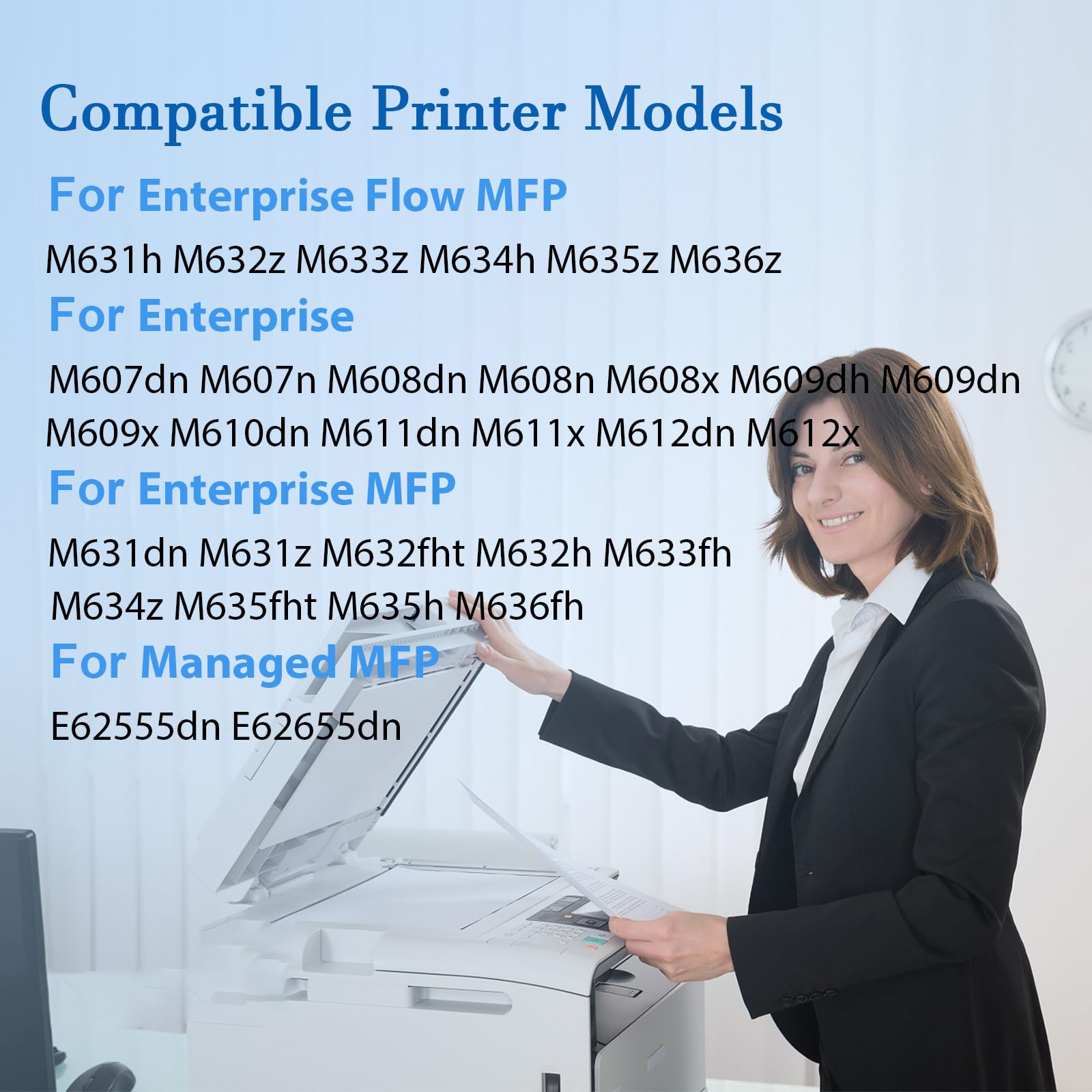 L0H24A Fuser Maintenance Kit L0H24A-67903 L0H24-67901 Printer Maintenance Kit Replacement for HP M607 M608 M609 M610 M611 M612 M631 M632 M633 M634 M635 M636 E62555dn RM2-1256 Fuser Unit (110V)