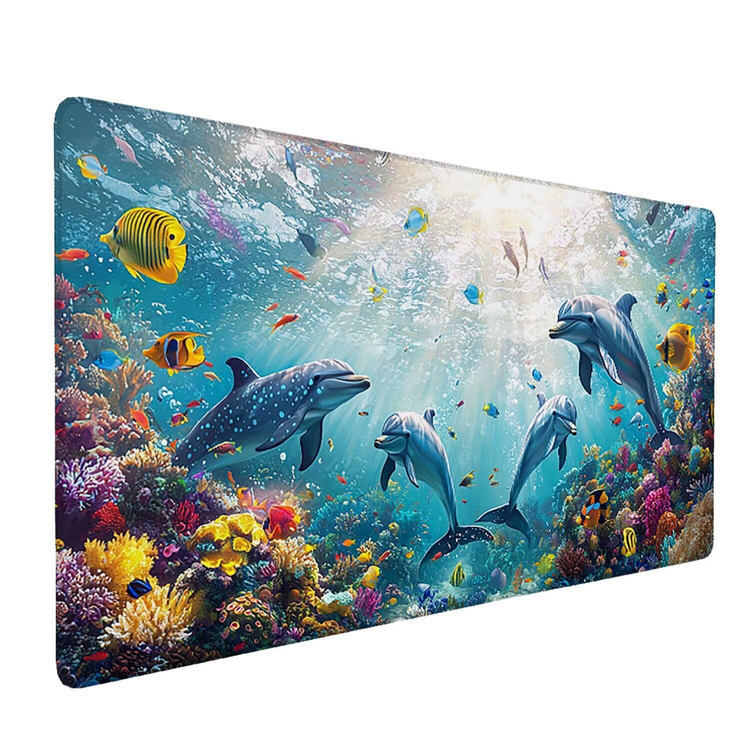 Podkładka pod mysz do gier, 1600 x 800 mm, XXL, duża gamingowa podkładka pod mysz, wodoodporna podkładka pod mysz, długa podkładka na biurko z przeszytymi krawędziami, mata na biurko z gumową podstawą