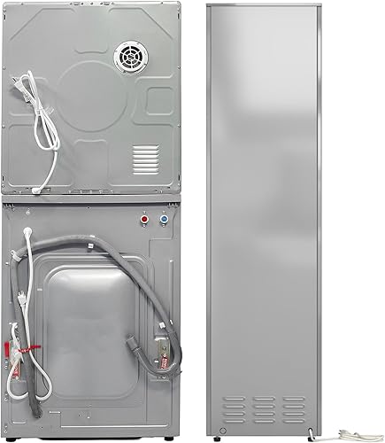 Miniatura 3 de Equator LAUNDRY CENTER Silver WASHER 15Lbs+Vented DRYER+ Steam Dryer CLOSET 110V