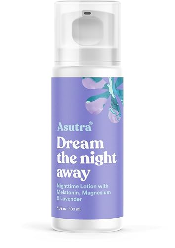 ASUTRA Melatonin Lotion with Magnesium and lavender essential oil