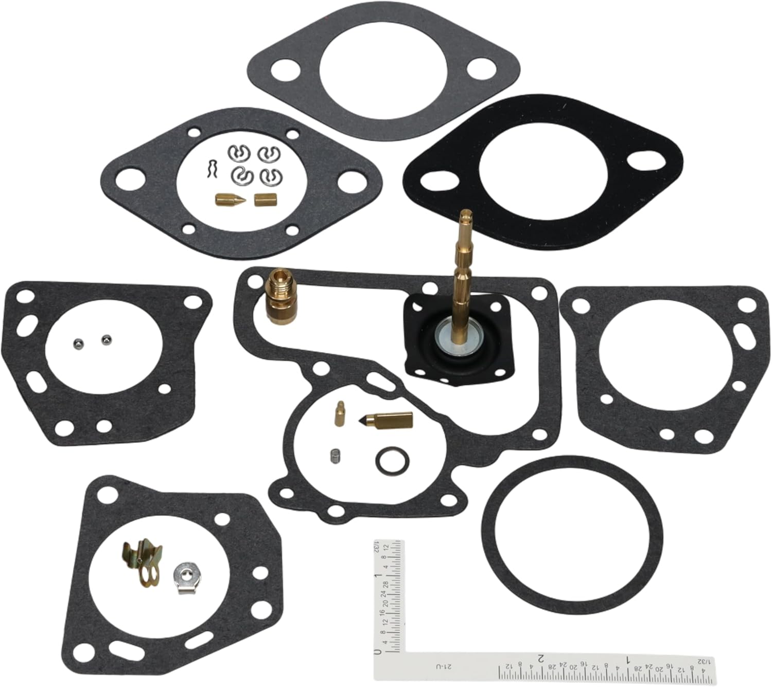Carburetor Rebuild Kit 518C, 1 Barrel Carb Rebuild Made in USA, OE-Matched Needle, Flange, Seat, Pump, Compatible with Select AMC 1970-1976, Ford 1968-1974, Jeep 1971-1976, Mercury 1971-1974