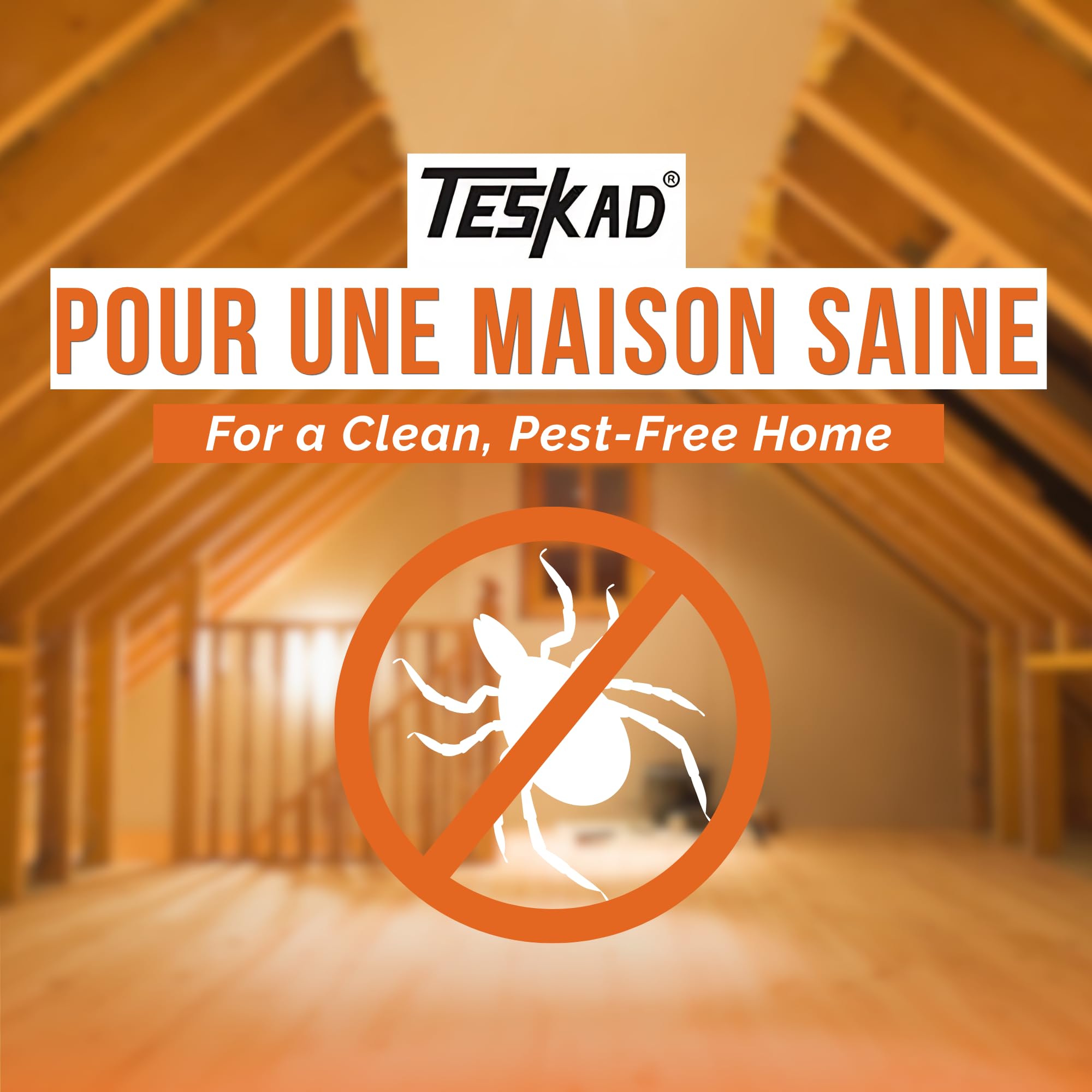 Fumigène Insecticide – Anti Puces, Punaises de Lit, Cafards, Mites, Araignées, Mouches, Moucherons – Action Choc Jusqu’à 250m³ – Traitement Intérieur Efficace