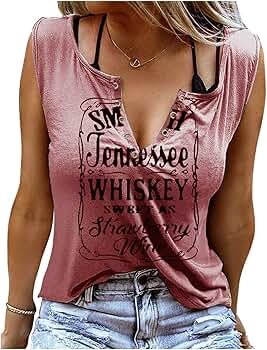 トップス WHISKY WOMAN tee Whisky Woman T-Shirt Unisex Casual Top Cotton Black Medium