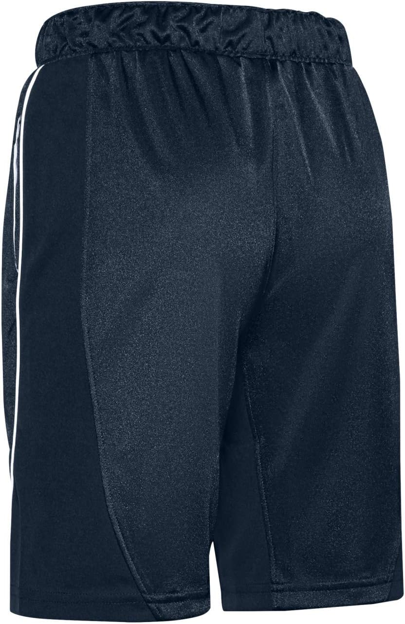 Under Armour Kids Girl's Basketball Shorts (Big Kids) Academy/Academy/White LG (14-16 Big Kids)