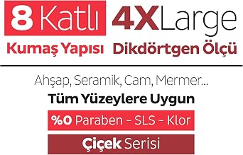 Sleepy Easy Clean Kiraz Çiçeği Mopa Uyumlu Yer Temizlik Havlusu&Mendili 20 Yaprak