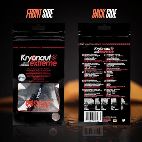 Miniatura 4 de Thermal Grizzly Kryonaut Extreme - Pasta térmica de CPU de alto rendimiento para enfriar todos los procesadores, tarjetas gráficas, disipadores de