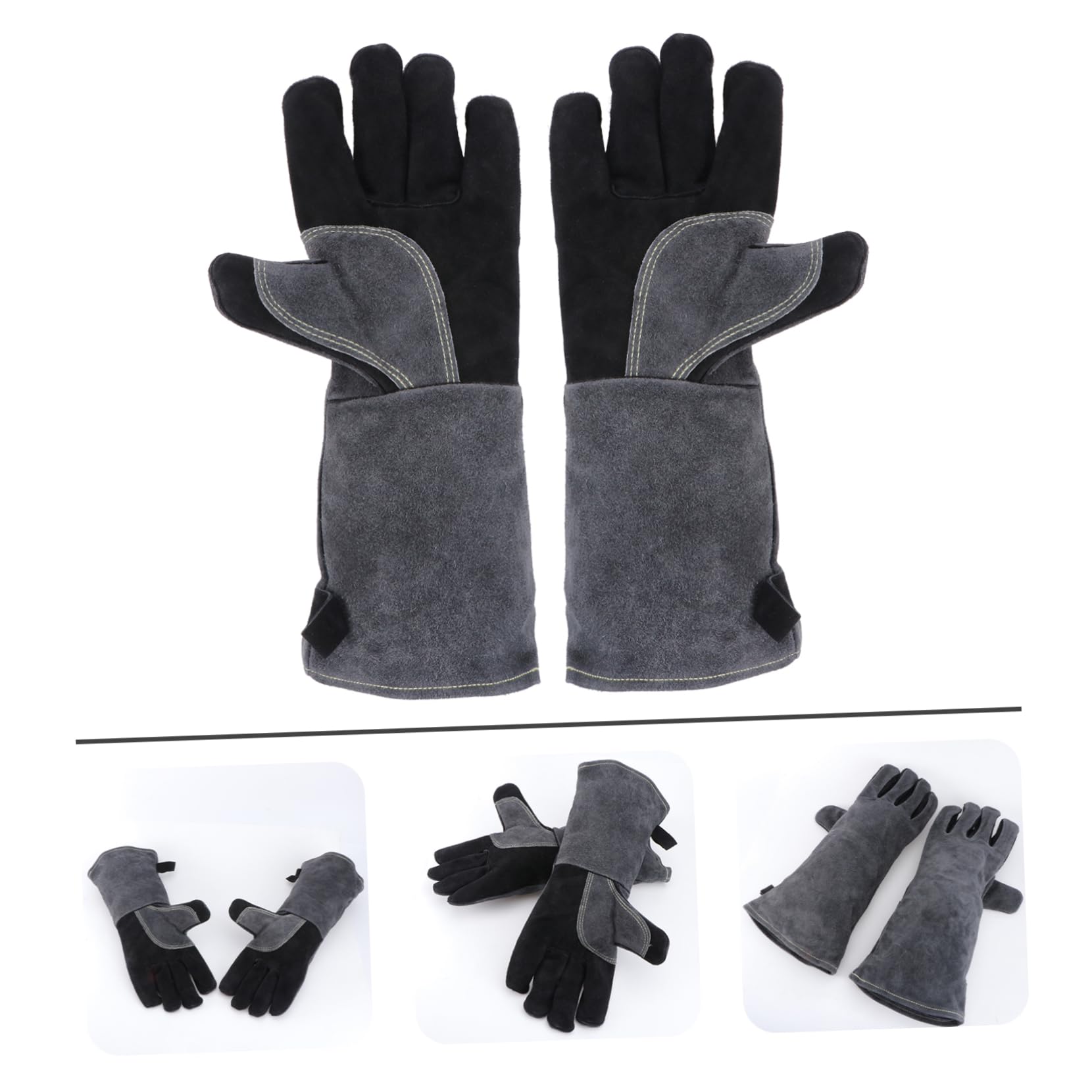 Artibetter 1paia Guanti Da Bbq Resistenti Al Calore Guanti Protettivi Per Industria Cucina Da Cucinare Protezione Sicura Per Mani