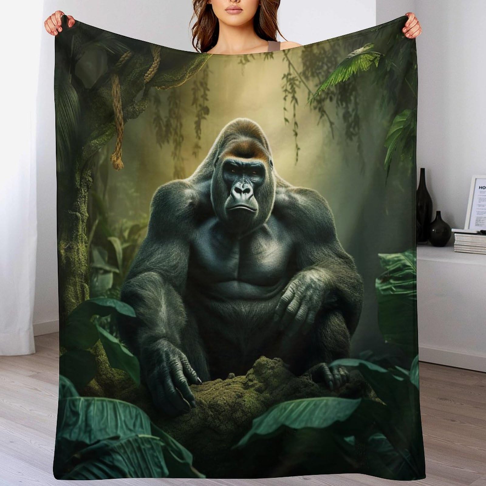 Couverture polaire gorille : finissez-en avec le froid sur votre lit ou canapé