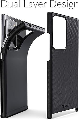 Miniatura 4 de Crave Para Galaxy Note 20 Ultra Caso, Funda De Doble Capa De Protección A Prueba De Golpes Para Galaxy Note 20 Ultra (6.9 Pulgadas) - Negro