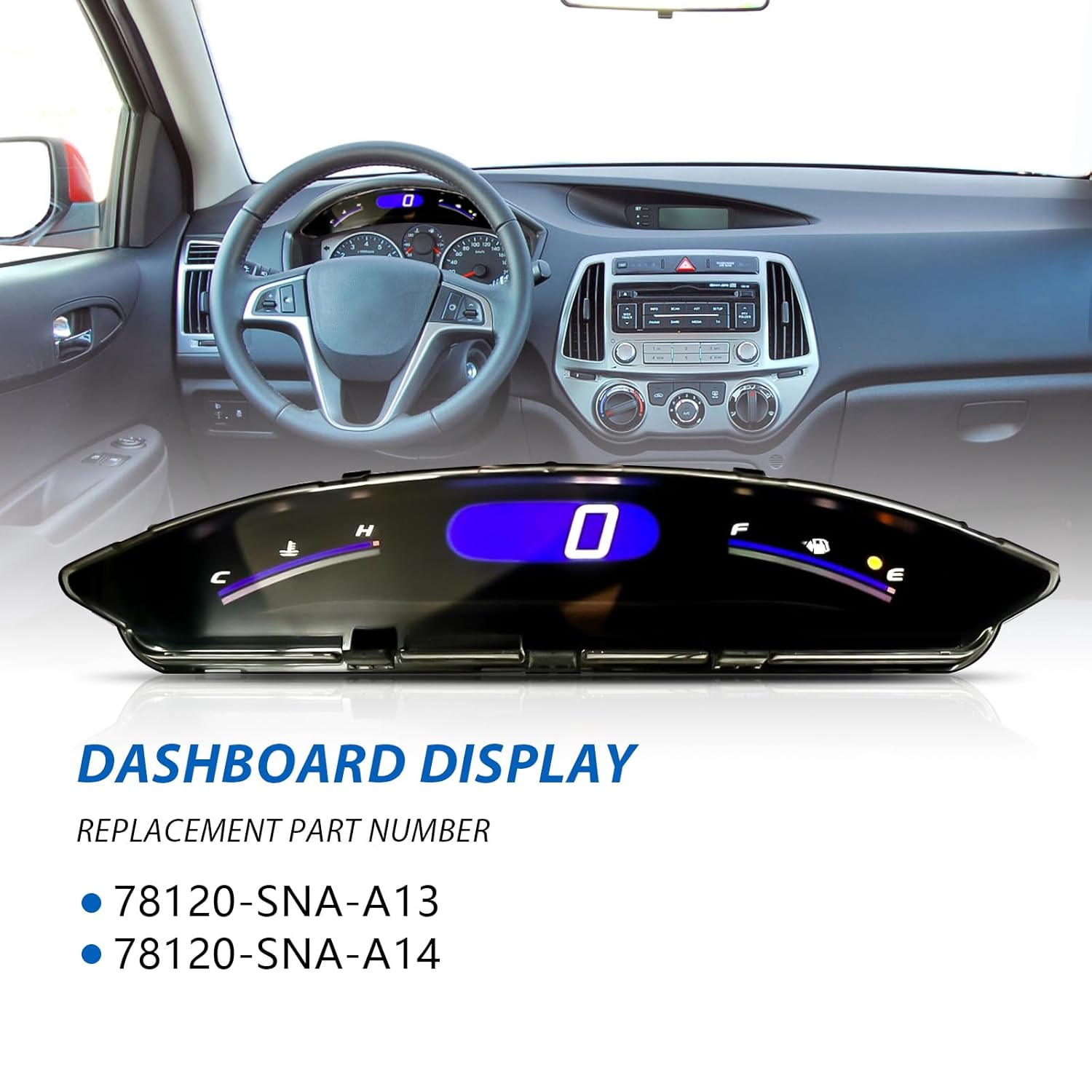 78120-SNA-A14 Speedometer Upper Dash for Honda Civic 2006-2011 Display Gauge Instrument Cluster