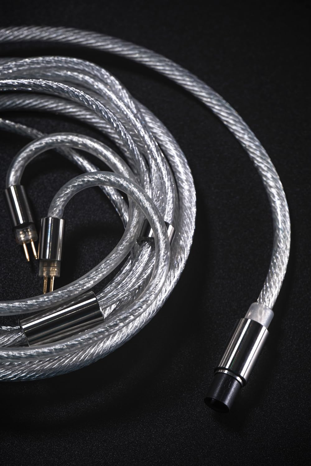 TANCHJIM Kabel X kabel aktualizacyjny ze stopu srebra i miedzi sterowanie aplikacją przedłużacze słuchawek z 3,5 mm 4,4 mm typu C