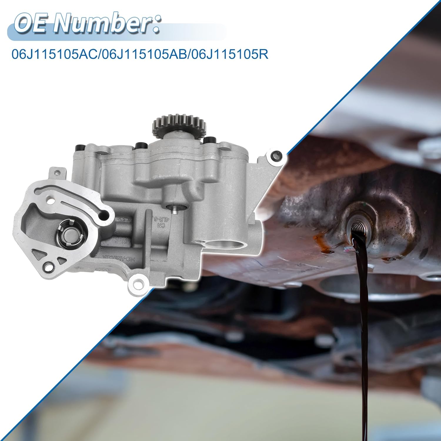 No.06J115105AC/06J115105AB/06J115105R Engine Oil Pump for AUDI A3 2008-2013 Pressure Pump