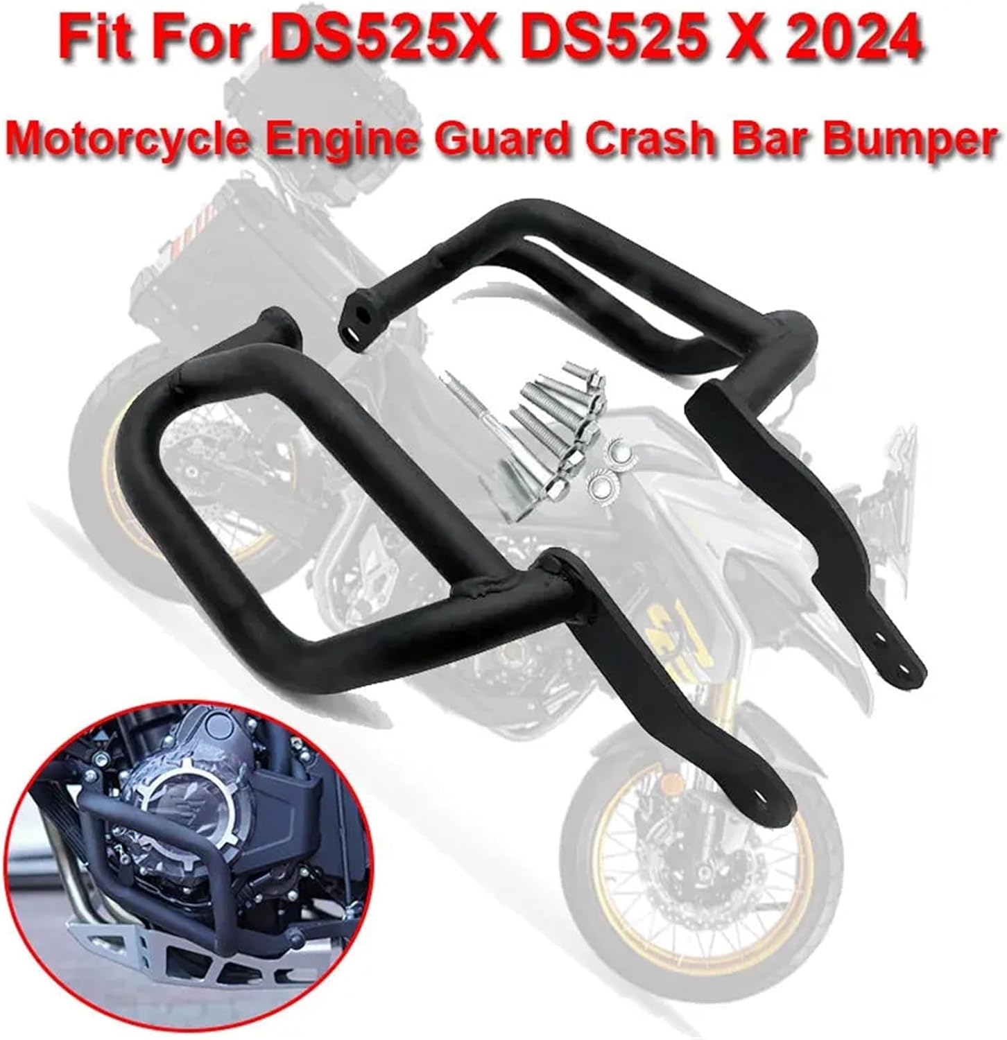 Fit for VOGE DS525X DS525 X 2024 DS 525X Motorcycle Accessories Highway Engine Guard Crash Bars Stunt Cage Protector Bumper