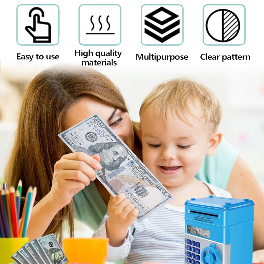120 Billetes Falsos De 100 Dólares Para Juegos Y Películas | Dinero Ficticio Realista Para Aprender, Fiestas, Publicidad O Magia | Copia De Alta Calidad