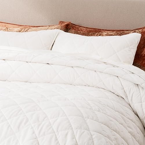 Miniatura 2 de EVERGRACE Juego de edredón de terciopelo de lujo, tamaño Queen, acolchado de diamante, edredón de terciopelo ligero, ultra suave de gran tamaño,