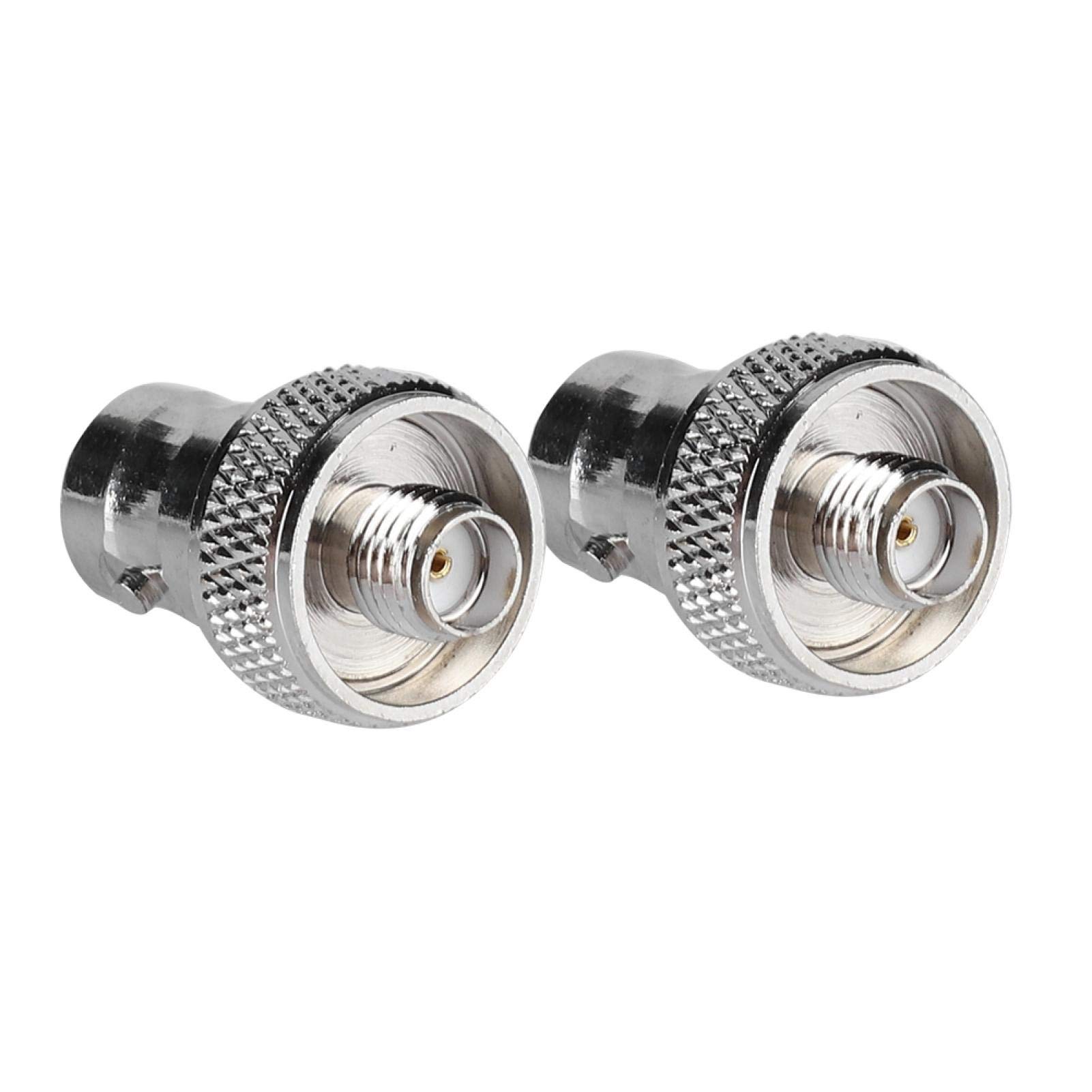 Adaptateur Coaxial Femelle 2 Adaptateurs BNC Femelle Vers SMA Femelle - Connecteur RF Plaqué Or - 50 0-6Ghz Plaque De Cuivre