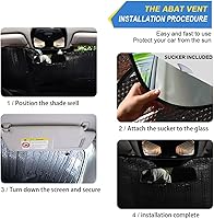 Vista 4 de Parasol para coche, divertido bulldog francés, protector de parabrisas para coche pequeño, SUV, ventana delantera