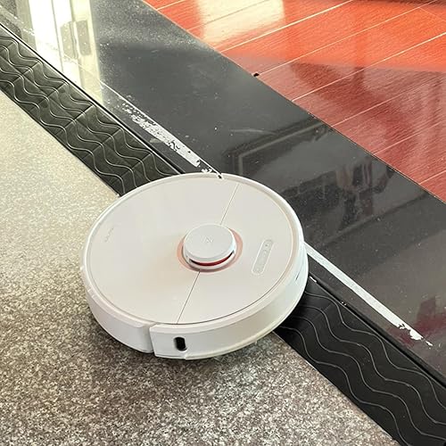 Rampa de umbral portátil, rampa de entrada para silla de ruedas, alfombrilla de plástico cuesta arriba gruesa la parte inferior de la rejilla, 5