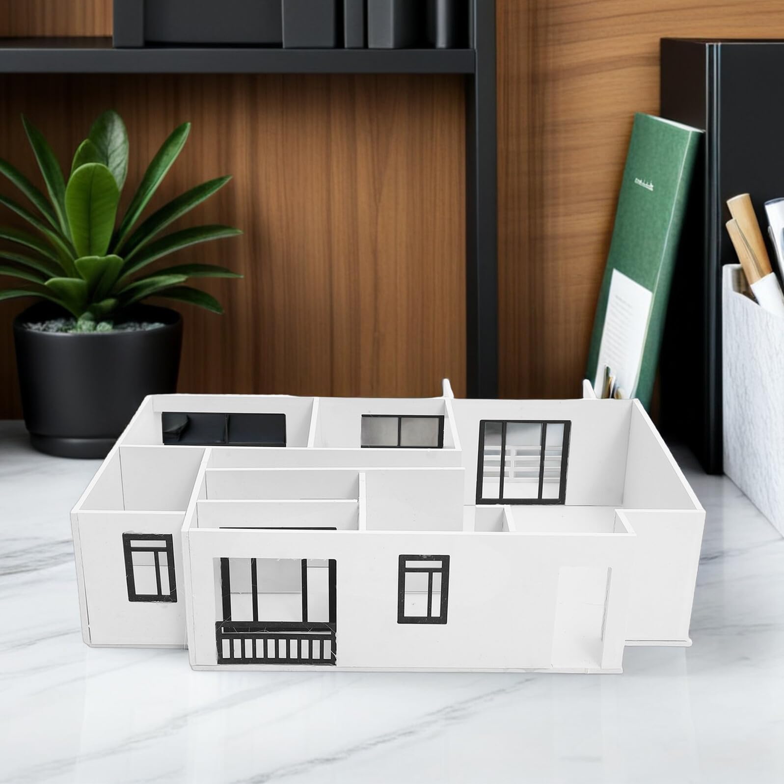 Supvox 1:25 Architekturmodell Bausatz für Innenraumquerschnitt mit Pvc Expansion Blatt und Acryl Vielseitiges Selbstgemacht Miniaturhaus Satz für Apartment Modellbau und Kreative