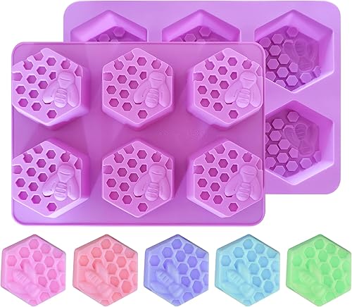 Miniatura 10 de Moldes de jabón Ocean Wave, moldes de silicona rectangulares de 4 cavidades, moldes de jabón reutilizables y antiadherentes para jabón casero, Ocean